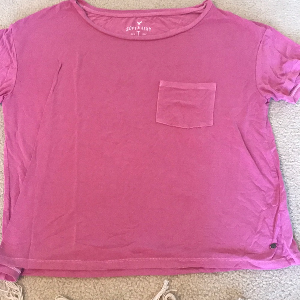 American Eagle soft and sexy pink tee